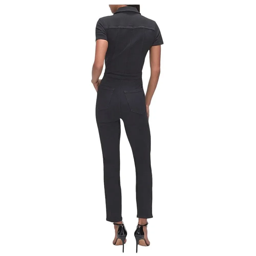 Good American The Fit For Success Jumpsuit Black Size 1